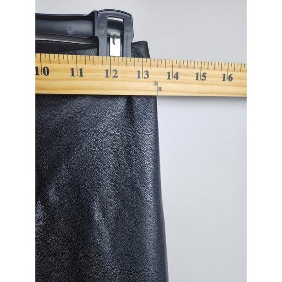 Commando Faux Leather Leggings black sz L 4 way stretch light compression sexy - Picture 7 of 8